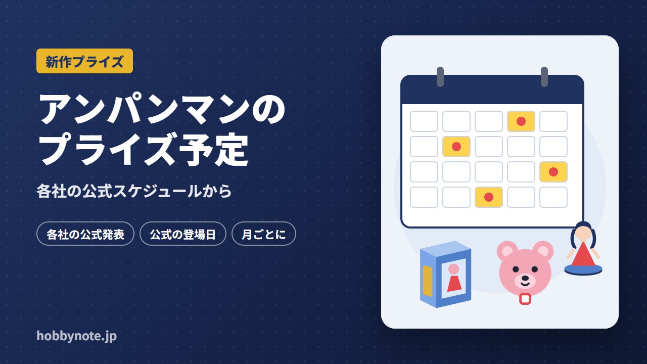 アンパンマンのプライズ予定