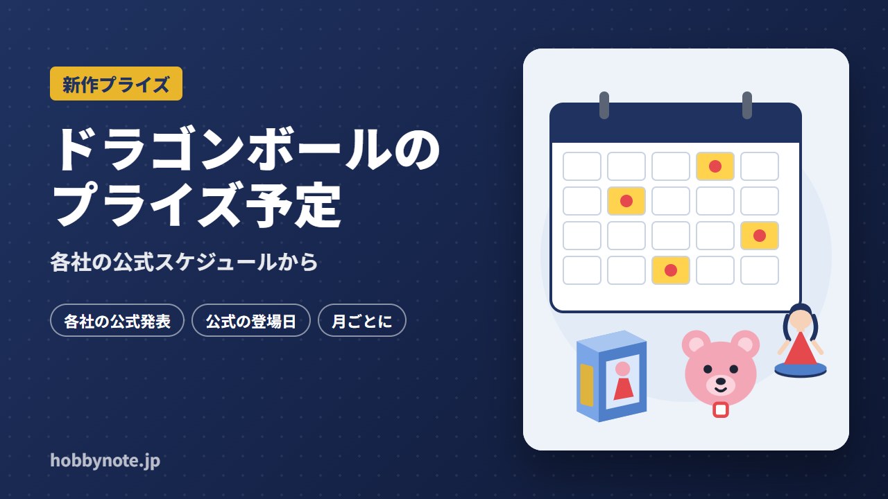 ドラゴンボールのプライズ予定