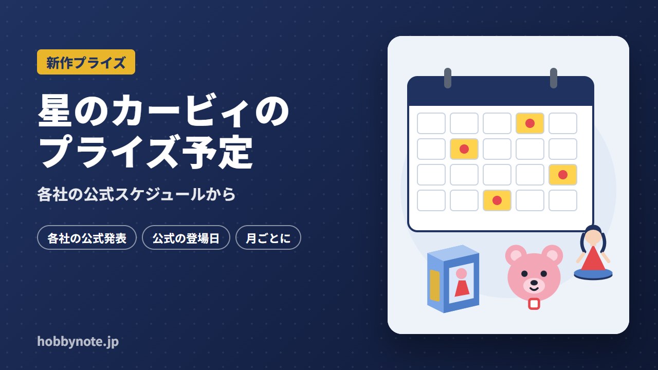 星のカービィのプライズ予定