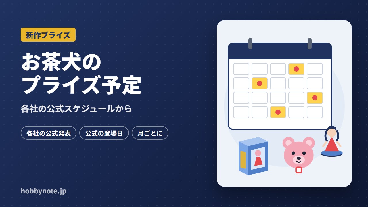 お茶犬のプライズ予定