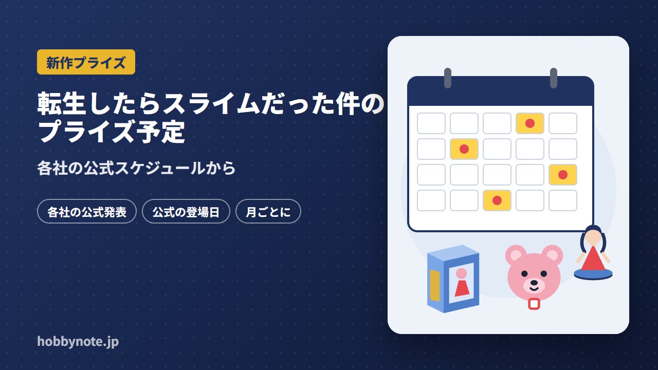 転生したらスライムだった件のプライズ予定