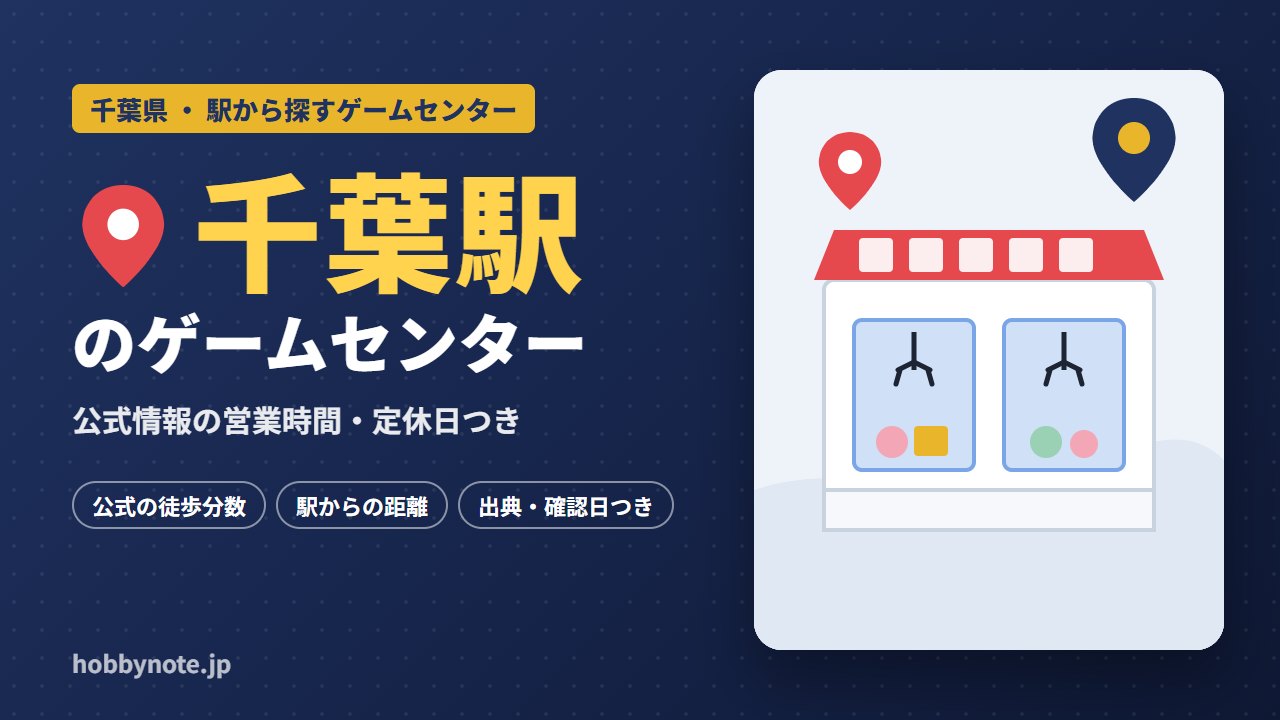 千葉駅周辺のゲームセンター・クレーンゲーム