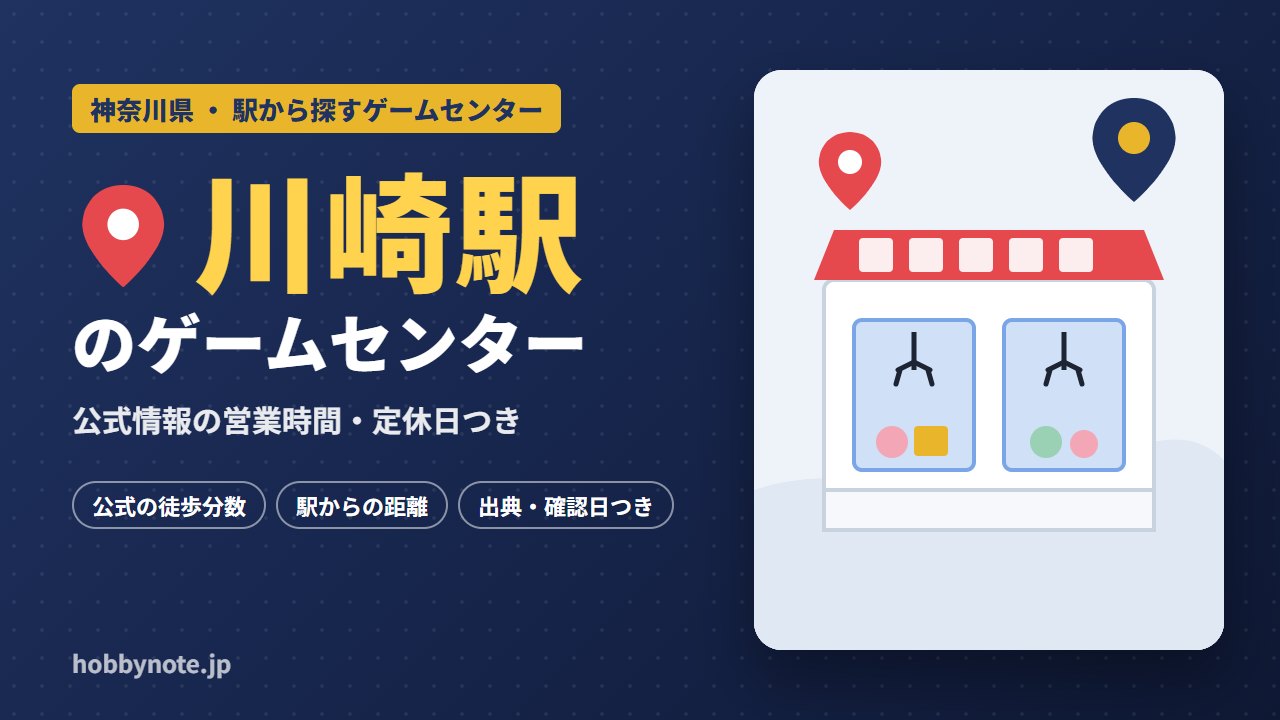 川崎駅周辺のゲームセンター・クレーンゲーム
